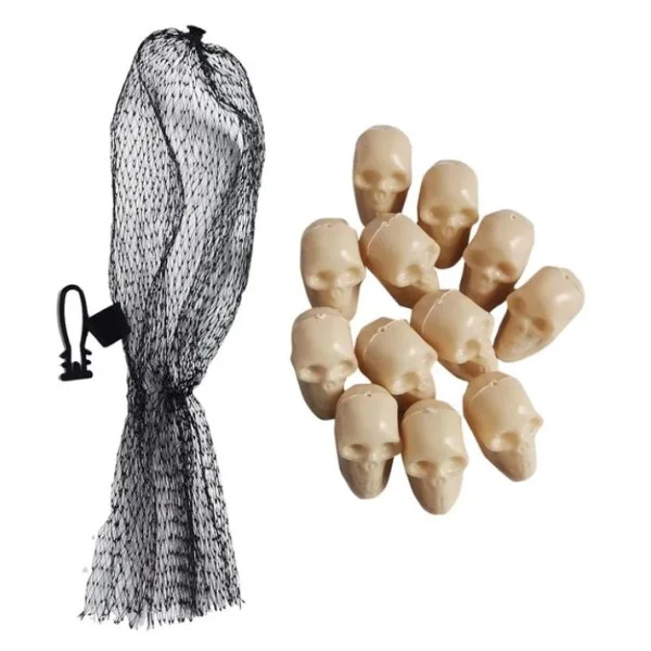 Small Skulls 12 pcs Halloween Decoration - 88480